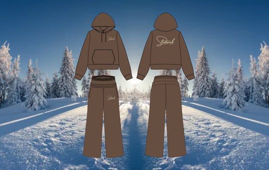 Mocha Brown Double Stack Tracksuit